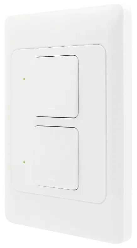Front of 2 gang switch alt text