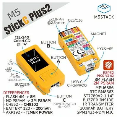 M5Stick C Plus2 M5Stick C Plus2